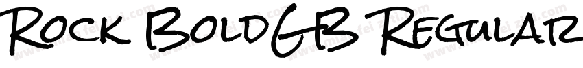 Rock BoldGB Regular字体转换